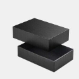 Black Photo Album Box Square 8x8''